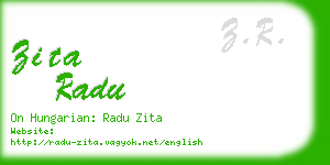 zita radu business card